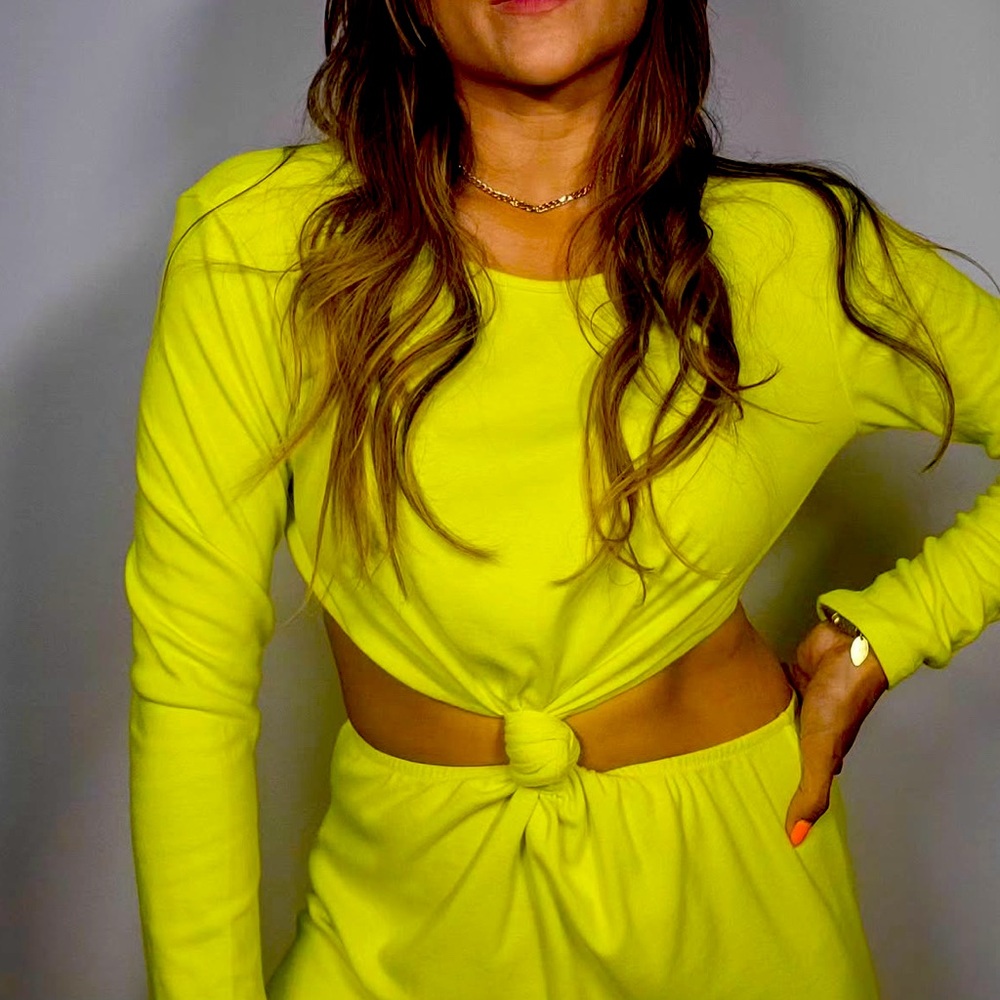 Neon knot jumpsuit